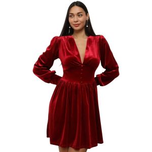 La Modeuse Robe Robes pour femme - Rouge fonc&eacute; -