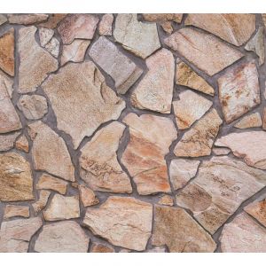 Papier peint aspect pierre carrelage 927316 GU papier peint intissé lisse avec un dessin nature mat brun beige 5,33 m2 Profhome
