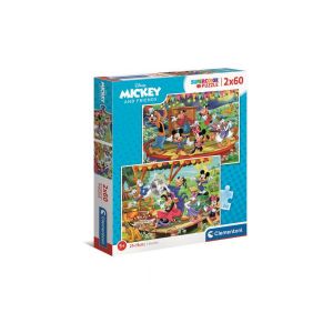 Image de Clementoni Puzzle 2x60 pièces - mickey