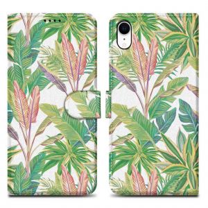 Coque pour Apple iPhone XR Design Housse de protection &Eacute;tui avec fermeture magn&eacute;tique, fonction de support et compartiment pour carte