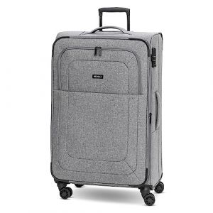 Redolz - Essentials 12 LARGE 4 Rollen Trolley 79 cm mit Dehnfalte Koffer & Trolleys 1 ct Grau Herren (89.99 &euro; / 1 ct)