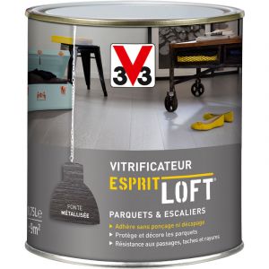 Image de V33 Vitrificateur Parquet Esprit Loft Fonte Métalisée 0,75L