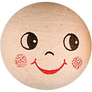 Creotime CC Hobby - Boules d'ouate avec visages, d: 30 mm, 10pi&egrave;ces- D&eacute;corati
