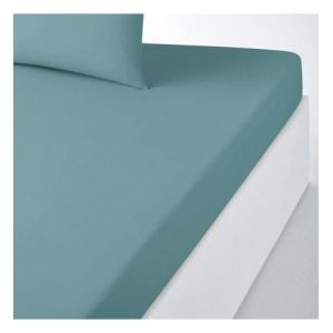 Drap housse uni en polycoton, Scenario Standard Couleur Standard Taille 140 x 200 cm