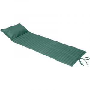 Hesperide Coussin de transat enroulable Adiya Vert jade 180 x 60 cm