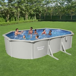 Bestway Piscine encadrée hors sol ovale Hydrium 610x360x120 cm, piscine, piscine avec filtre,, piscine à cadre, piscine encadrée
