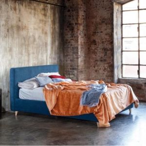 Image de Lit coffre POTA couchage 140x200 cm Queens 17 bleu