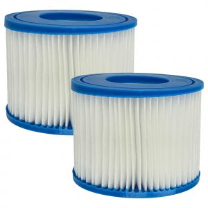 Vhbw 2x Cartouche filtrante type VI remplacement pour Darlly 40022, SC838 pour spa, bain à remous - Filtre de rechange bleu / blanc