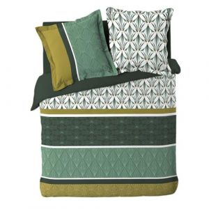 Douceur d'intérieur, Parure 3 Pièces (240 x 220 cm) Bogota, 100 % Coton