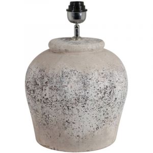 Light & Living Abat-jour ETNA - &Oslash;30x40 cm - Petit - C&eacute;ramique - Pour lampe E27 - Gris antique