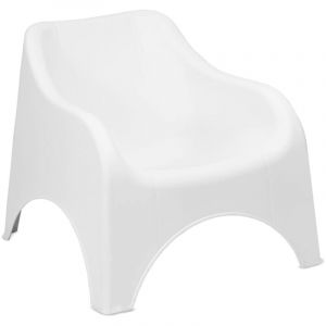 Fauteuil d'ext&eacute;rieur Agri, une chaise, Made in Italy, 81x79 cm blanc