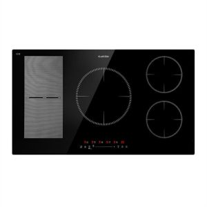 Klarstein Delicatessa 90 Hybrid Table de cuisson induction encastrable 5 zones 7000 W noir