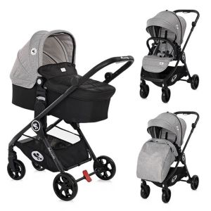 Image de Lorelli Poussette transformable duo Patrizia 0 mois + gris clair