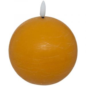 Atmosphera Créateur d'intérieur - Bougie Boule à LED Molia 10cm Jaune