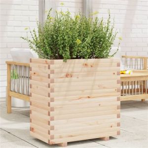 VidaXL Jardini&egrave;re 70x40x72 cm bois de pin massif, jardini&egrave;re d'ext&eacute;rieur, bac &agrave; fleurs, bac &agrave; tomates, jardini&egrave;re de terrasse, bac &agrave; pommes de terre