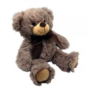 Image de Aubry Gaspard Peluche Ours En Acrylique Gris Fonc&eacute;