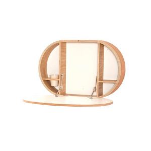 Charlie Crane Bureau mural en ch&ecirc;ne baki