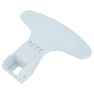 Vhbw Poignée compatible avec Beko DD WMB81243LW 7128644900 machine à laver plastique blanc