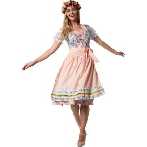 Dressforfun Midi-Dirndl Erding mod&egrave;le 2 XXL - Robe fantaisie costume halloween robe de soir&eacute;e robe carnaval costume carnaval robe de soir&eacute;e - 304639