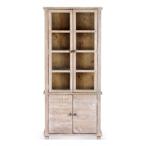 Décoration d'Autrefois Vaisselier Bois Marron 80x40x180cm