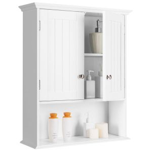 Coast - Meuble de salle de bain - Bois - Blanc - 60 x 20 x 70,5 cm
