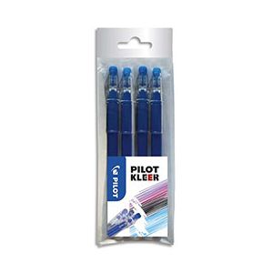 Image de Pilot Kleer 0.7 mm bleu - Stylo bille effaçable Paquet de 4