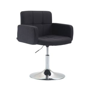 Image de CLP Fauteuil lounge Los Angeles tissu noir