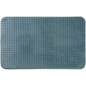 Guy Levasseur Tapis de bain uni mousse à mémoire de forme bleu 50x80cm