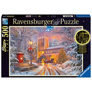 Ravensburger Puzzle Star Line 500 pièces-Un Noël étincelant Adulte, 4005556173846