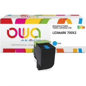 OWA Cyan - compatible - boîte - remanufacturé - cartouche de toner (alternative pour : Lexmark 70C0X20) - pour Lexmark CS510de, CS510dte