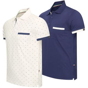 Cappuccino Italia Todi 2-Pack Polo Multicolore