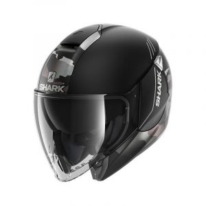 Shark Casque jet Citycruiser Genom Mat camo gris/noir- XS