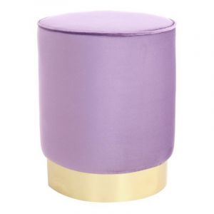 Image de Pouf Design en Velours "Nena" 43cm Violet Prix