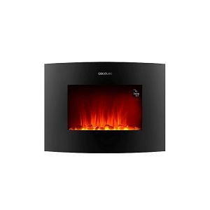Cecotec ReadyWarm 2250 Curved Flames Connected Cheminée électrique décorative de 22” avec une puissance maximale de 2000 W.