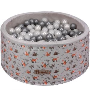 Flumi Personnalisé Piscine a Balle pour Bébé à partir de 1 an - Fosse à Boules pour Enfants 90x40cm, Balles ? 7cm - Produit Européen - Oeko-TEX et CE Certifiée -