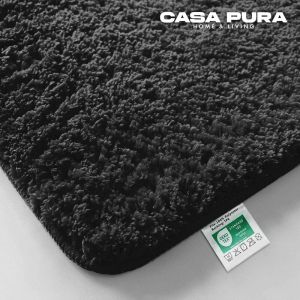 Tapis de bain Sky Uni Polyester Noir profond 70 x 120 cm