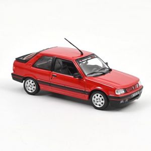 Norev Peugeot 309 GTI 1987 Rouge Vallelunga avec D&eacute;co PTS 1:43