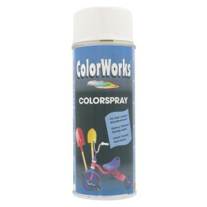 Colorworks Peinture aérosol brillante blanc pur - 400 ml