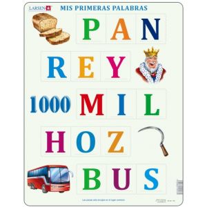 Larsen Puzzle Cadre - Mis Primeras Palabras (en Espagnol)