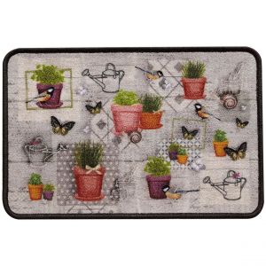 Tapis Multi Usages Gris ERBARIO