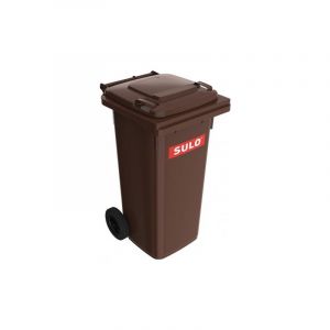 Lot bac à ordures sulo 1 carton(s) de 5 pièce(s) bac à ordures 120 l hdpe marron - sulo