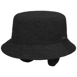 Stetson Chapeau avec Oreillettes Midval Bucket anthracite M (56-57 cm)