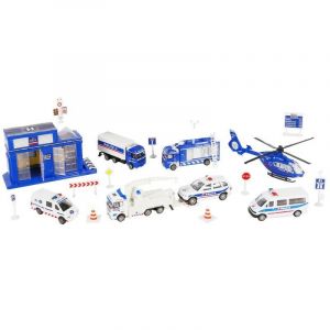 LUX COFFRET ORTIMENT VEHICULES INTERVENTION SECOURS DE POLICE CITY