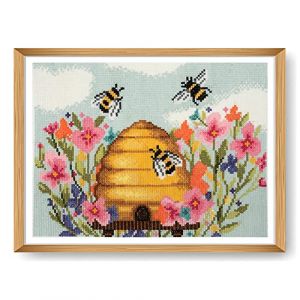 Kit de Point de Croix Abeilles 36x36 cm – Trimits(...) -