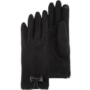 Isotoner Gants tactiles, chauds, en laine, non doublés