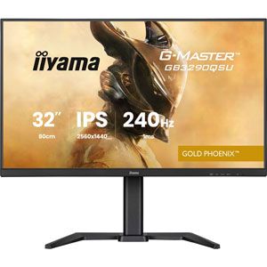 iiyama Ecran Gaming 31,5'' G-Master GOLD PHOENIX, IPS, 16:9, 2560x1440a240Hz, FreeSync PREMIUM, reglable en hauteur, 400cd, Haut-parleurs, DP/HDMI 2.1/USB HUB (3.0), 1ms, Black Tuner (Pc 2K240Hz & Consoles next gen 2K120)
