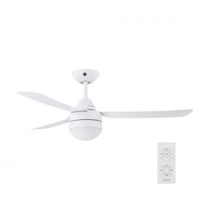 Boutica-design Ventilateur de Plafond Megara 121cm Blanc -