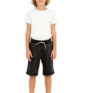 name it Nkmvermo Long SWE Shorts Unb F Noos Garçon - Noir - 128 cm