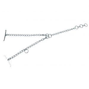 Kerbl Chaîne double tyrolienne zingué avec mousqueton