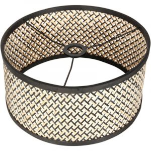 Steinhauer Abat-jour Abat-jour - noir - bois - 40 cm - raccord E27 - K1068BS